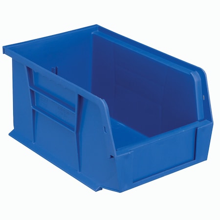 Quantum Storage Systems Storage Bin, Plastic, Blue, 5 in H, 6 in W QUS221BL